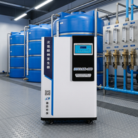 Générateur d'hypochlorite de sodium DeYuan pour la désinfection des eaux usées, unité de production par électrolyse, contrôle PLC, cuve sous pression, pompe à moteur