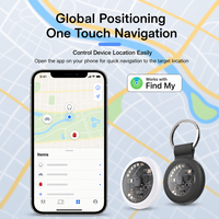 Localisateur intelligent MFI FindMy pour iOS avec lumière, Air Tag, mini traceur GPS portable, anti-perte, étiquette intelligente pour animaux de compagnie, chat, chien, traceur d'animaux