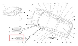 Emblème intérieur 50e anniversaire SVJ 1 Di <span class=keywords><strong>900</strong></span> pour <span class=keywords><strong>Lamborghini</strong></span> Aventador Gallardo, plaque signalétique du tableau de bord 470000107 - Product Image 2