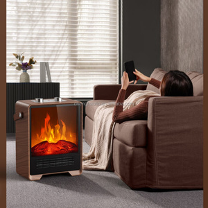 Chauffage <span class=keywords><strong>par</strong></span> <span class=keywords><strong>ventilateur</strong></span> PTC 1500W 2000W, effet <span class=keywords><strong>de</strong></span> flamme 3D, minuterie intelligente 12H, télécommande, protection contre <span class=keywords><strong>la</strong></span> surchauffe, cheminée électrique au sol - Product Image 6