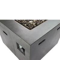 Chauffage de terrasse Cheminée extérieure à gaz Table de foyer de jardin