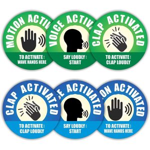 สติกเกอร์ติดห้องน้ำแบบติดตั้งด้วยการปรบมือ สำหรับเล่นตลกในห้องน้ำ สร้างความสนุกสำหรับผู้ใหญ่และเด็ก ฉลากขำขัน - Product Image 3