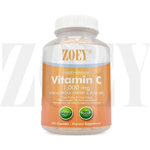 <strong>Vitamin</strong> <strong>C</strong> 1000mg 365 Capsules Release With Ascorbic Acid Rosehip and <strong>Acerola</strong> Cherry Bioflavonoid Immune System Booster,Skin,Nail - Product Image 2