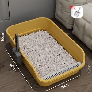 Gros Grand <span class=keywords><strong>Bac</strong></span> À Litière Pour Chat En Plastique <span class=keywords><strong>Pas</strong></span> <span class=keywords><strong>Cher</strong></span> Fournitures Pour Animaux Chiens Chats Toilette avec Caractéristiques Premium - Product Image 6