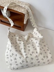 Borsa a Tracolla Semplice e Alla Moda per Donna, Shopper in Tela di Media Dimensione per Uso Quotidiano e Outdoor - Product Image 5