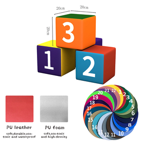 Toddler chơi khối mềm sân chơi trong nhà cho trẻ em mềm chơi sân chơi khối đầy màu sắc DIY chơi khối mềm - Product Image 6