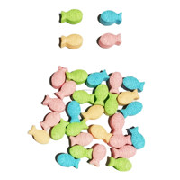 10g HACCP-gecertificeerde meerkleurige fruitpers glucose harde snoeptablet met fruitige smaak, zure ingrediënten, versierde vulling, in zakje