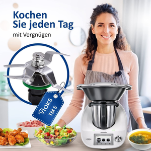 Cuchilla eléctrica de acero inoxidable para Bimby <span class=keywords><strong>Vorwerk</strong></span> The-rmomix <span class=keywords><strong>TM5</strong></span> TM6, accesorio de piezas de procesador de alimentos - Product Image 3