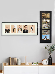 Fashion Design DIY Multi-hole Creative Palace Grid Combination Photo <b>Frame</b> Growth Record Long Photo <b>Frame</b> - Product Image 5