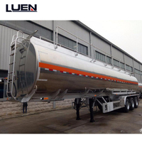 45000L Kohlenstoffstahl-Sattelauflieger-Tankwagen für Diesel-/Benzintransport, 3-Achser, 30 Tonnen Kapazität, Shandong