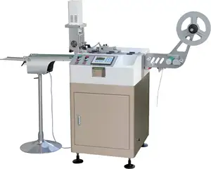 High Speed Ultrasonic Polyester Satin Ribbon Label Cutting Machine for Garment Care Labels JC-3080 Tape Cut and Seal Machine