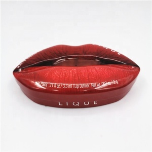 New style 150*90*35mm beauty cosmetic container lip shaped tin box metal tin box for packing lipsticks