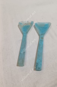 Ensemble de cuillères de service en Gava gris avec douille papillon de qualité supérieure et de couleur avec cuillère à dîner pour la décoration d'ustensiles de cuisine - Product Image 3