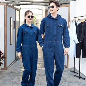 Tuta da Lavoro in Denim di Cotone Traspirante per Uomo e <span class=keywords><strong>Donna</strong></span>, Resistente all'Usura e allo Sporco, per Protezione del Lavoro e Saldatori - Product Image 5