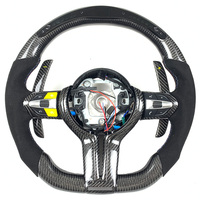 Volant sport en fibre de carbone Napa pour BMW M3 M5 F10 F15 F20 F22 F30 F32 F80 F90, affichage LED personnalisé de haute qualité