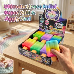 Divertidos Juguetes Sensoriales <span class=keywords><strong>Doho</strong></span> Squishy Popsicle |   Juguetes Sensoriales Antiestrés Suaves, Estrujables y Ondulantes para Todas las Edades - Product Image 2