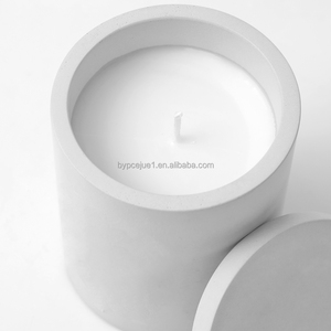 Logo en béton en forme <span class=keywords><strong>de</strong></span> cylindre mat Ciment Bougeoirs multicolores Décoration <span class=keywords><strong>de</strong></span> festival Autres lanternes <span class=keywords><strong>de</strong></span> génération incluses - Product Image 1