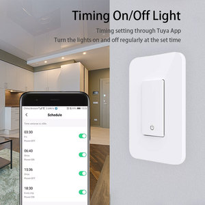 Tuya Wifi kiểm soát thông minh EU chúng tôi 1 2 3 4 gang ánh sáng tường chuyển đổi cảm ứng chuyển đổi làm việc với Alexa và Google nhà - Product Image 5