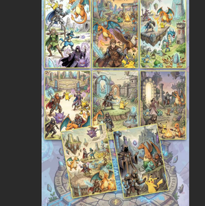 DL Pokemond X Rune Battle Artboard Shikishi, Lámina Decorativa de Pared de Edición Limitada con Lámina Dorada, Juego de Cartas Coleccionable, Juego de Mesa, Regalo de <span class=keywords><strong>Anime</strong></span> - Product Image 3