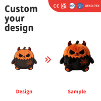 Peluche Citrouille d'Halloween Personnalisée, Poupée en Peluche Diable Effrayant, Décoration Toile d'Araignée, Cadeau de Fête, Fabricant OEM ODM