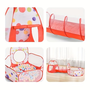 Tente de jeu pour enfants à pois, 3 pièces, pour l'extérieur, les bébés, les garçons, les filles, les princesses, château pop-up, tentes de jeu intérieures, maison de jeu pour enfants - Product Image 5