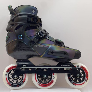 Patins à Roulettes en Fibre de Carbone Fantaisie Chaussures de Compétition Patins à Glace de <span class=keywords><strong>Vitesse</strong></span> pour Patinage Artistique - Product Image 1