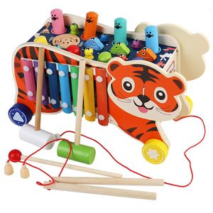Jeu de pêche et de battement de souris, Xylophone, Jouets éducatifs pour l'apprentissage préscolaire, Cadeau de Noël et d'anniversaire pour enfants - Product Image 1