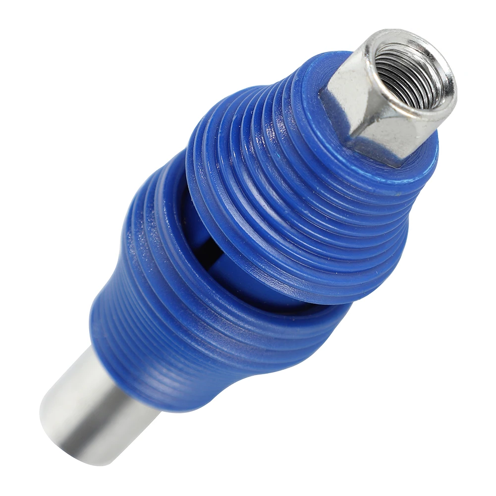 Синяя 1/8 NPT Резьбовая смазка для пистолета, муфта с шестью челюстями промышленного класса 006 OEM/ODM, зажим для синего пальца, инструмент для сосков масла