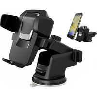 Soporte Universal Multifuncional 2 en 1 para Teléfono Móvil, Soporte para Tablero de Auto con Bloqueo Automático