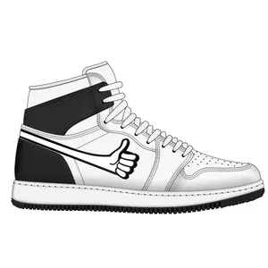 OEM/ODM DIY Designs Shoes Unisex Customized Retro Og Manufacturer High Top Genuine Leather Men Sneakers Shoes Custom Brand