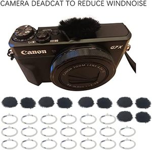 Cámara Mic Pop filtro parabrisas viento Muff para <span class=keywords><strong>Canon</strong></span> <span class=keywords><strong>G7X</strong></span> <span class=keywords><strong>Mark</strong></span> <span class=keywords><strong>II</strong></span> Dead Cat parabrisas micrófono cubierta para SERIE DE AS300 G7X2 - Product Image 5