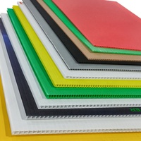 Feuille de plastique légère, imperméable et écologique en matériau PP recyclé ondulé, avec services d'impression et de découpe