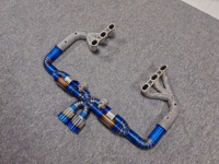 Système d'échappement complet HT (Collecteur SS304 + Silencieux arrière à valve à vide en titane) pour Porsche 991.1 991.2 GT3 4.0L