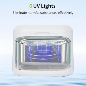 <span class=keywords><strong>Nettoyeur</strong></span> à ultrasons numérique pour bijoux et appareils dentaires, 4 modes, 350 ml, avec minuterie et 6 lumières UV, vente en gros - Product Image 3