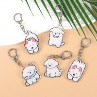 Vente en gros d'usine, porte-clés en acrylique double face, logo personnalisé, porte-clés en époxy arc-en-ciel, porte-clés en acrylique personnalisé