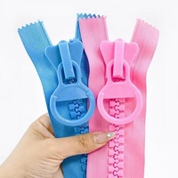 Lot de 20 grandes tailles colorées #    30 #    Fermeture éclair en résine plastique à dents larges, durable, à glissière ouverte, Fabricant de fermetures éclair
