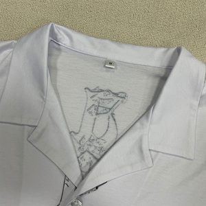 Chemise hawaïenne personnalisée en coton, motif transfert thermique, douce, blanche, grande taille, pour un style décontracté à la plage - Product Image 6