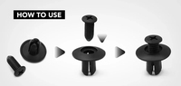 Nouveaux clips et attaches en plastique Huoshen Hyundai pour la décoration du pare-chocs de voiture, fixations de panneaux de garniture, fabriqués en Chine