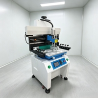 Impresora de Plantillas de Pasta de Soldadura para PCB Semiautomática ZM-P618, Pantalla Táctil, Impresión a Doble Cara, Línea de Producción SMT