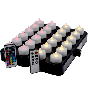<span class=keywords><strong>Rechargeable</strong></span> sans flamme <span class=keywords><strong>led</strong></span> <span class=keywords><strong>bougies</strong></span> chauffe-plat avec base de chargement - Product Image 6