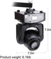 U`King 30W RVBW LED Noir Lumière de Scène Faisceau Gobo Lyre LED Lumière DJ pour Disco KTV Mariage Lampe