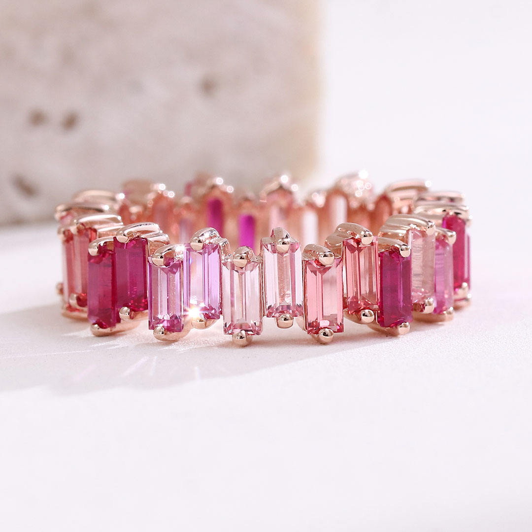 แหวนอัญมณีแล็บโกลด์ 10k