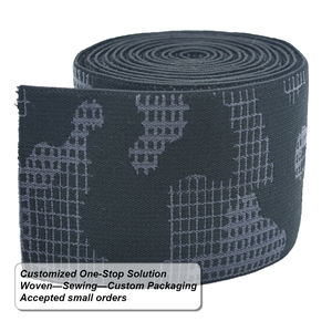 Vente en gros de bande élastique tissée jacquard en caoutchouc nylon très résistant de 5cm de largeur, ceinture extérieure plate, textile pour la maison - Product Image 1