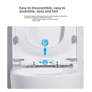 Wholesale Sanitary Ware Modern Ceramic One-Piece Dual-Flush <strong>Toilet</strong> Siphonic S-Trap Commode Chair <strong>Toilet</strong> For Home Bathroom WC - Product Image 5