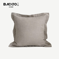 100% Französisch Leinen Jacquard Bett Kissen Kissen bezug Modern Luxury Solid Throw Kissen bezug Schlafzimmer Wohnkultur Hotel bedarf