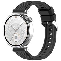 Bracelet de montre Line Wood Grain Design pour Huawei GT4 Watch Bracelet de montre en cuir