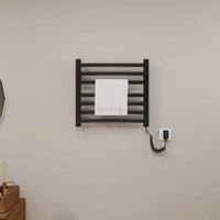 Sèche-serviettes électrique mural étanche IPX4 à 7 barres pour salle de bain