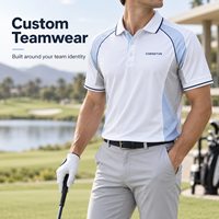 Polo de golf personnalisé léger, respirant, à séchage rapide, en tissu mesh, protection solaire pour temps chaud, performance, club, tournoi