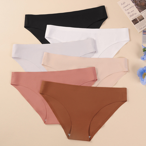 <span class=keywords><strong>Slip</strong></span> <span class=keywords><strong>Donna</strong></span> a Vita Bassa Senza Cuciture, Copertura Totale, Alta Elasticità, in Seta Ghiaccio - Product Image 4