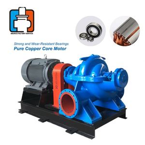 Bomba robusta de alta presión de una etapa horizontal de doble succión con carcasa dividida, de gran tamaño, la mejor para irrigación. - Product Image 2